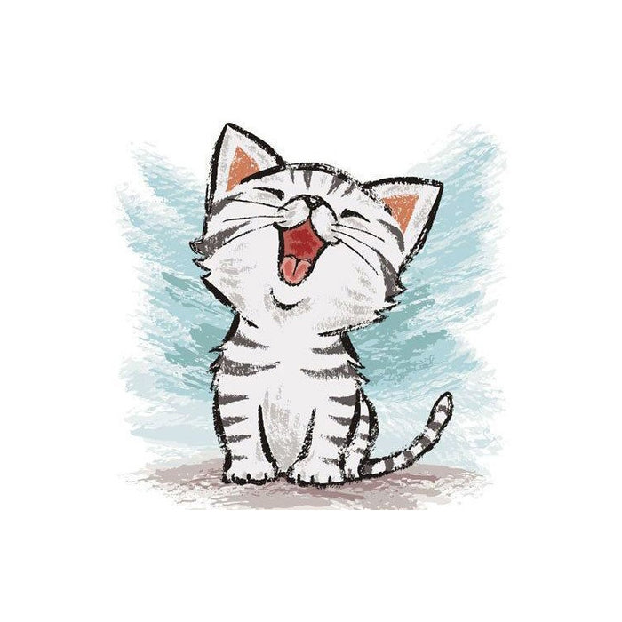 Diamond Painting Kit - KITTEN MEOW 20*20 CM WD2369