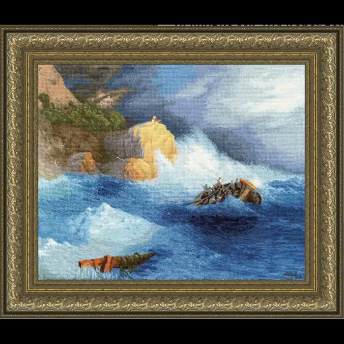EMBROIDERY KIT SHIPWRECK 41.3X51.3 CM S/MK104