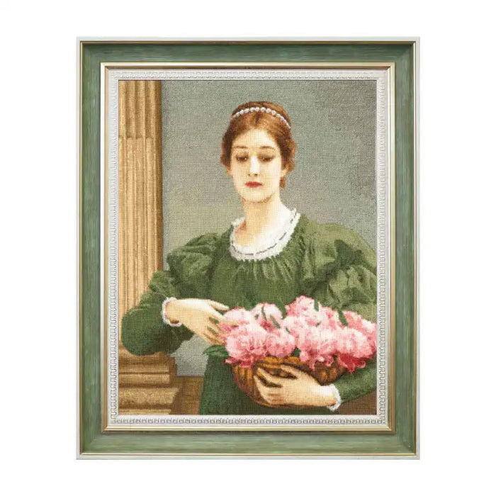 CROSS STITCH KIT PIONS 32X42 CM S/MK105