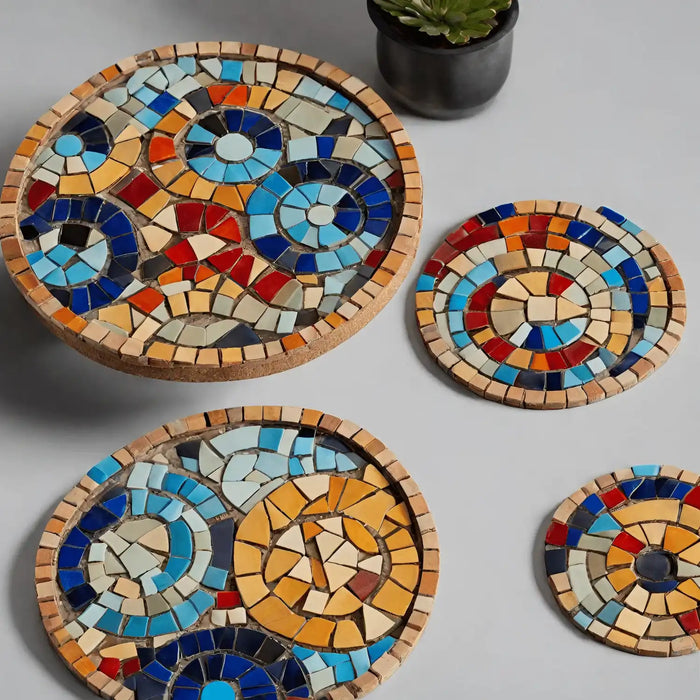 DIY Sea Glass Mosaic Craft Kit for Adults, Home Décor