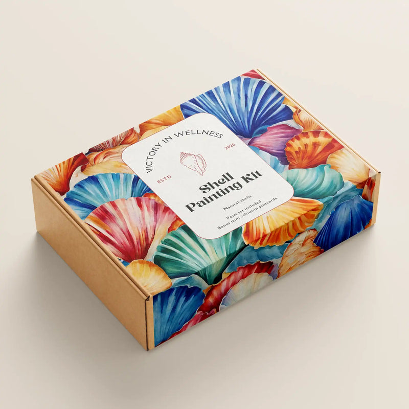 DIY Shell Painting Kit Ocean Craft Activity for Adults