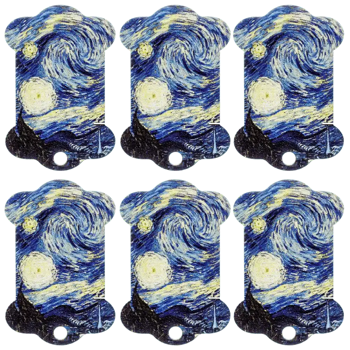 Floss bobbins FLC-104(S) (6 pieces) Wonderland Crafts Floss Bobbins - HobbyJobby