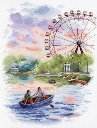 Cross Stitch Kit MP Studia - In the park, SNV-748
