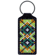 Key Chain Needlecraft Kit - Cross Stitch Kit on Leather Wonderland Crafts Key-Chain Kit - HobbyJobby