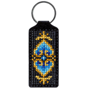 Key Chain Needlecraft Kit - Cross Stitch Kit on Leather Wonderland Crafts Key-Chain Kit - HobbyJobby