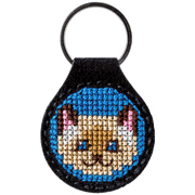 Key Chain Needlecraft Kit - Cross Stitch Kit on Leather Wonderland Crafts Key-Chain Kit - HobbyJobby