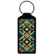 Key Chain Needlecraft Kit - Cross Stitch Kit on Leather Wonderland Crafts Key-Chain Kit - HobbyJobby