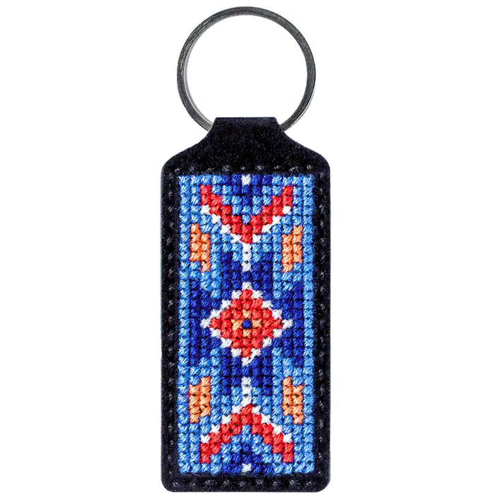 Key Chain Needlecraft Kit - Cross Stitch Kits on Leather Wonderland Crafts Key-Chain Kit - HobbyJobby
