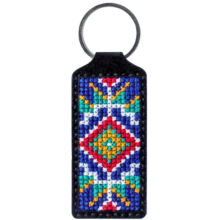 Key Chain Needlecraft Kit - Cross Stitch Kits on Leather Wonderland Crafts Key-Chain Kit - HobbyJobby