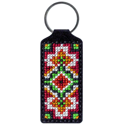 Key Chain Needlecraft Kit - Cross Stitch Kits on Leather Wonderland Crafts Key-Chain Kit - HobbyJobby