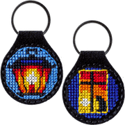 Key Chain Needlecraft Kit - Cross Stitch Kits on Leather Wonderland Crafts Key-Chain Kit - HobbyJobby