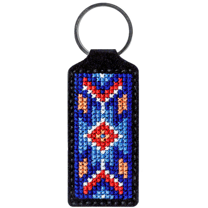 Key Chain Needlecraft Kit - Cross Stitch Kits on Leather Wonderland Crafts Key-Chain Kit - HobbyJobby
