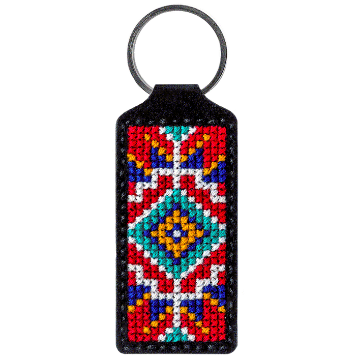 Key Chain Needlecraft Kit - Cross Stitch Kits on Leather Wonderland Crafts Key-Chain Kit - HobbyJobby
