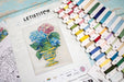 LetiStitch Cross Stitch Kit - Hydrangea Blooms, L8065 Cross Stitch Kits - HobbyJobby