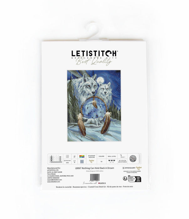 LetiStitch Cross Stitch Kit - Nothing Can Hold Back A Dream, L8067 Cross Stitch Kits - HobbyJobby
