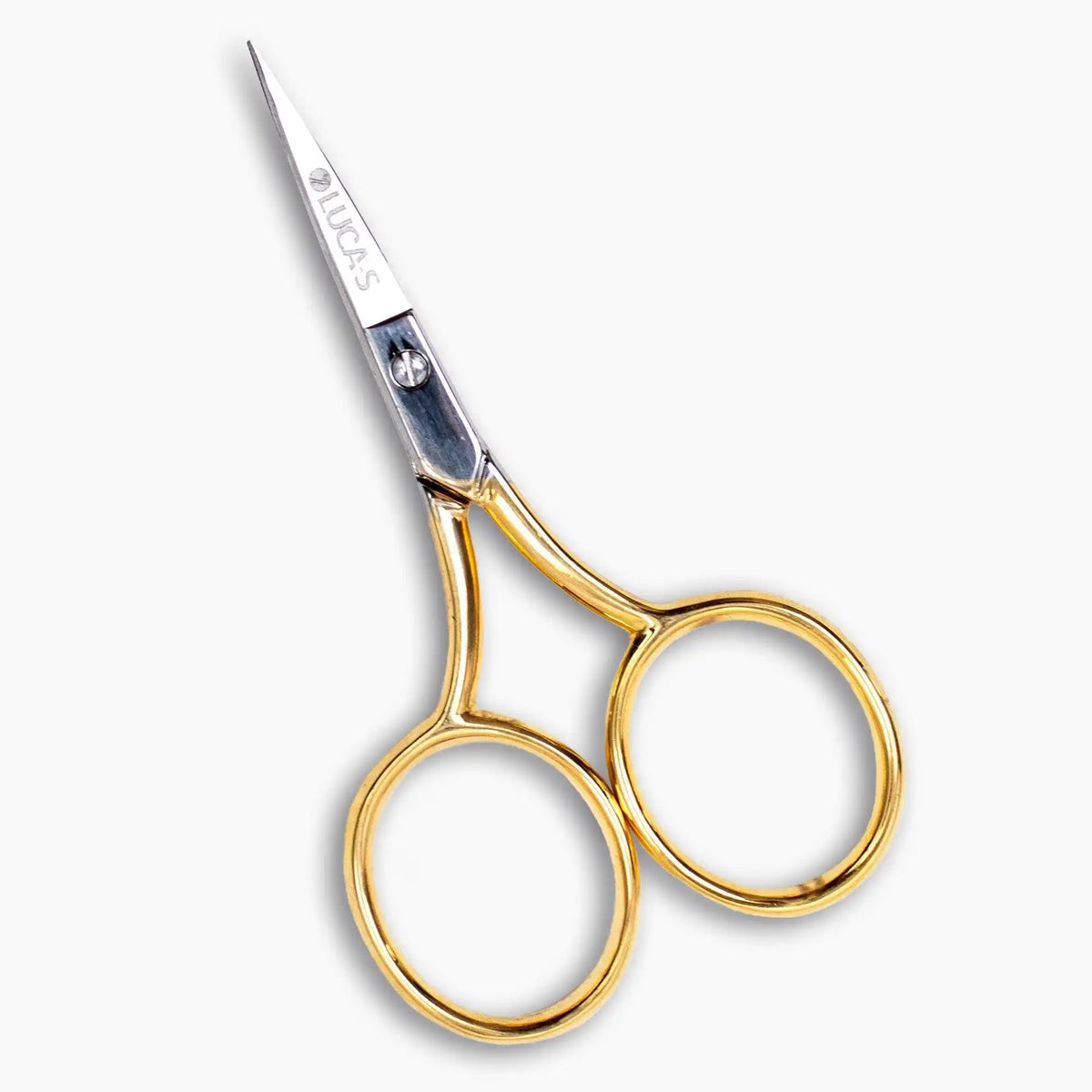Luca-S Embroidery Scissors Widebow Gold Plated Handles — HobbyJobby