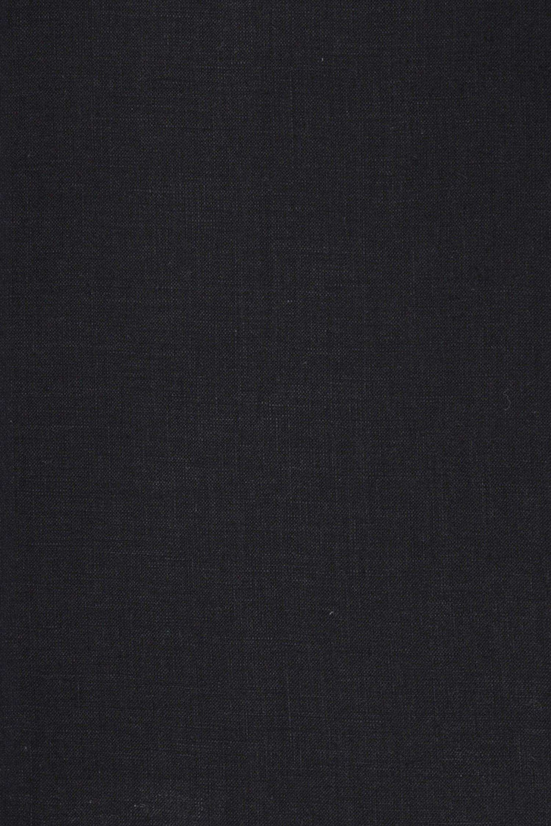 Luca-S Natural Pure 100% Linen Soft Fabric Black Color Luca-S Linen Fabrics - HobbyJobby