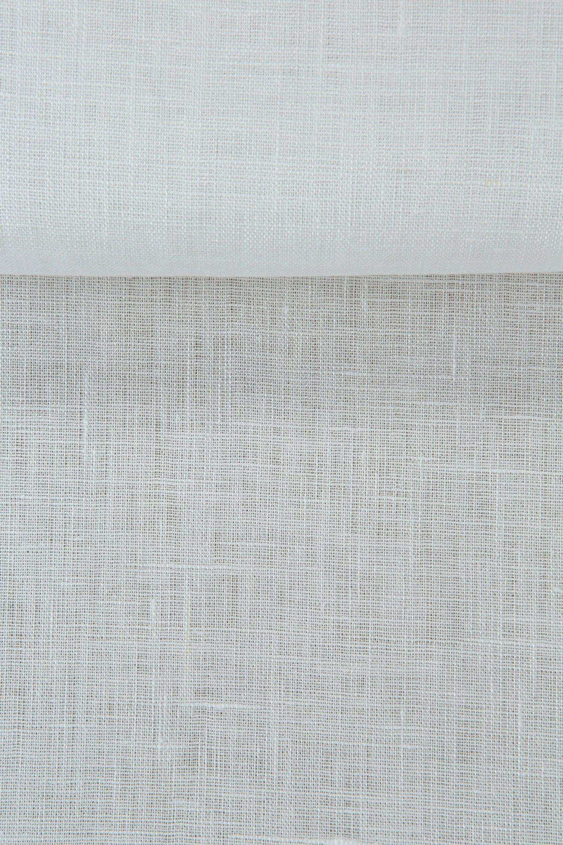 Luca-S Natural Pure 100% Linen Soft Fabric Natural White Color Luca-S Linen Fabrics - HobbyJobby