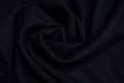 Luca-S Natural Pure 100% Linen Wrinkled Fabric Black Color Luca-S Linen Fabrics - HobbyJobby