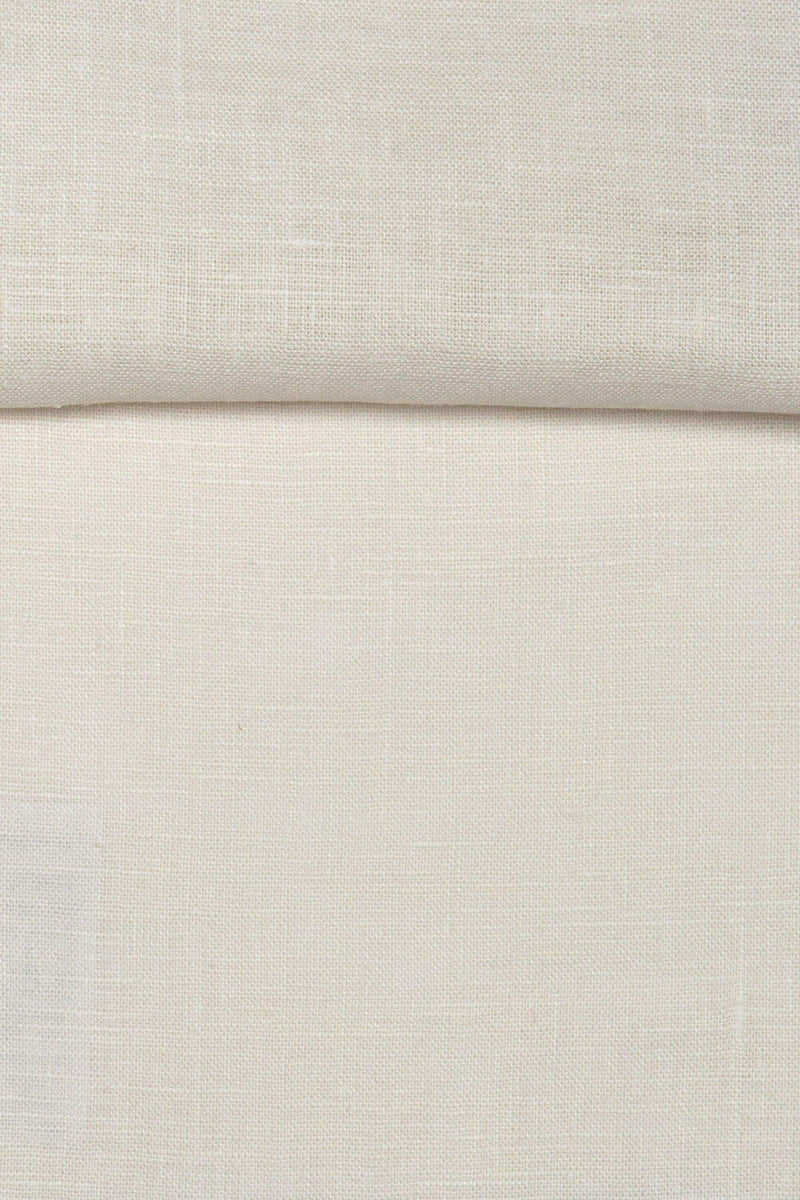 Luca-S Natural Pure 100% Linen Wrinkled Fabric Natural White Color Luca-S Linen Fabrics - HobbyJobby