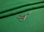 Luca-S Pure Natural 100% Linen Soft Fabric Grass Green Color Luca-S Linen Fabrics - HobbyJobby
