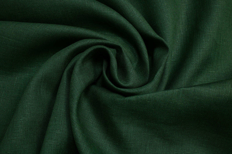 Luca-S Pure Natural 100% Linen Soft Fabric Ivy Color Luca-S Linen Fabrics - HobbyJobby
