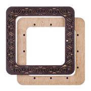 Magnetic Embroidery Hoop - Wooden Cross Stitch Hoop (10x10cm) Wonderland Crafts Hoops - HobbyJobby