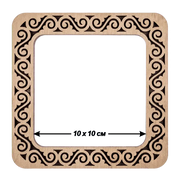 Magnetic Embroidery Hoop - Wooden Cross Stitch Hoop (10x10cm) Wonderland Crafts Hoops - HobbyJobby
