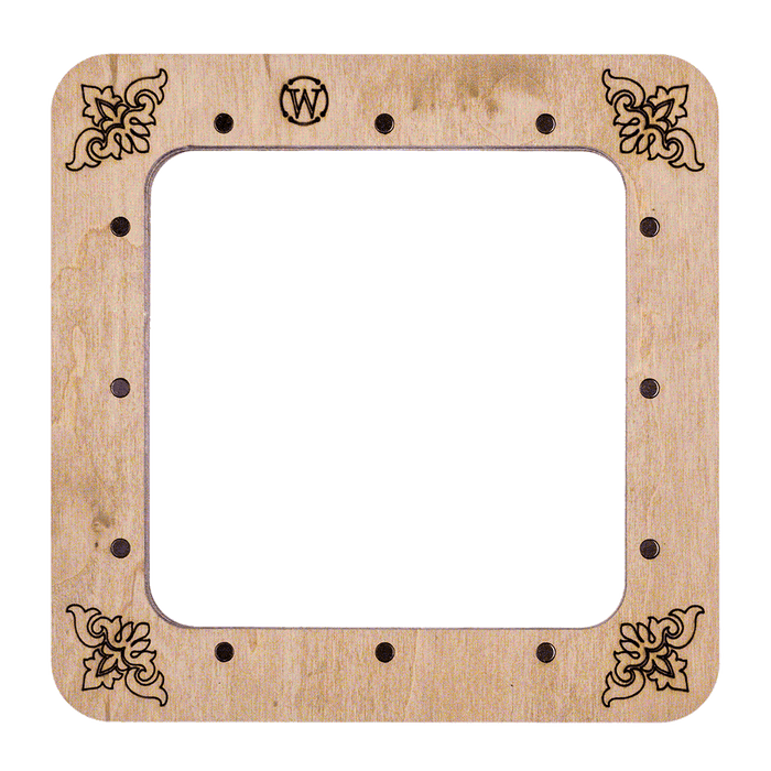 Magnetic Embroidery Hoop - Wooden Cross Stitch Hoop (10x10cm) Wonderland Crafts Hoops - HobbyJobby