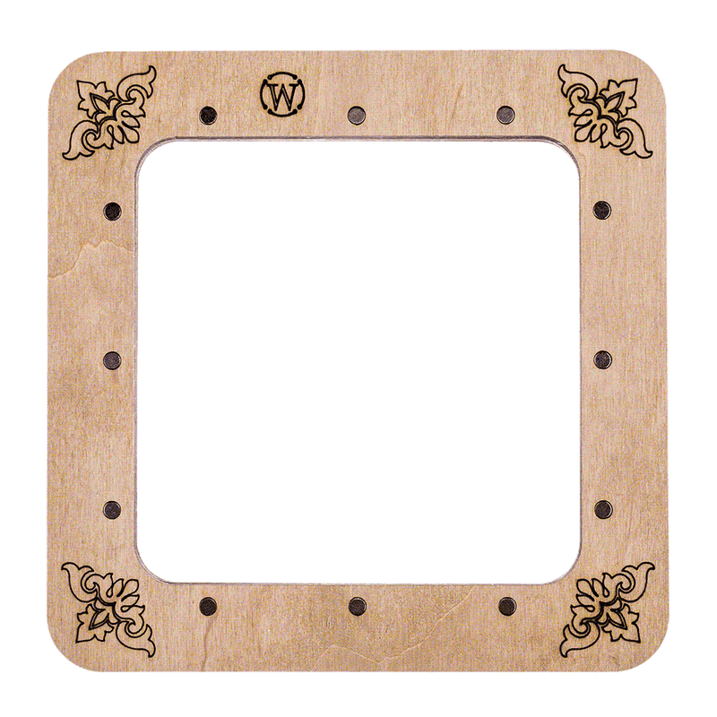 Magnetic Embroidery Hoop - Wooden Cross Stitch Hoop (10x10cm) Wonderland Crafts Hoops - HobbyJobby