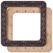 Magnetic Embroidery Hoop - Wooden Cross Stitch Hoop (14 x 14cm) Wonderland Crafts Hoops - HobbyJobby