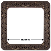 Magnetic Embroidery Hoop - Wooden Cross Stitch Hoop (14 x 14cm) Wonderland Crafts Hoops - HobbyJobby