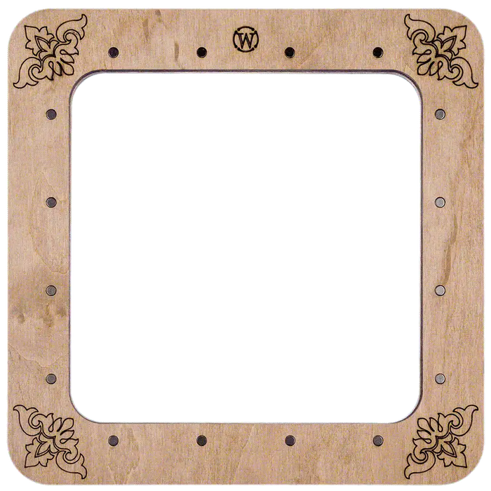 Magnetic Embroidery Hoop - Wooden Cross Stitch Hoop (14 x 14cm) Wonderland Crafts Hoops - HobbyJobby