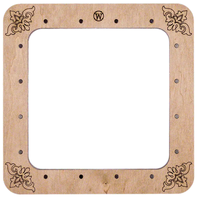 Magnetic Embroidery Hoop - Wooden Cross Stitch Hoop (14x14cm) Wonderland Crafts Hoops - HobbyJobby