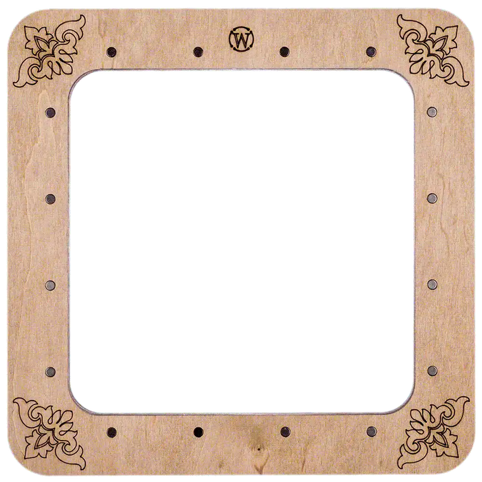 Magnetic Embroidery Hoop - Wooden Cross Stitch Hoop (14x14cm) Wonderland Crafts Hoops - HobbyJobby