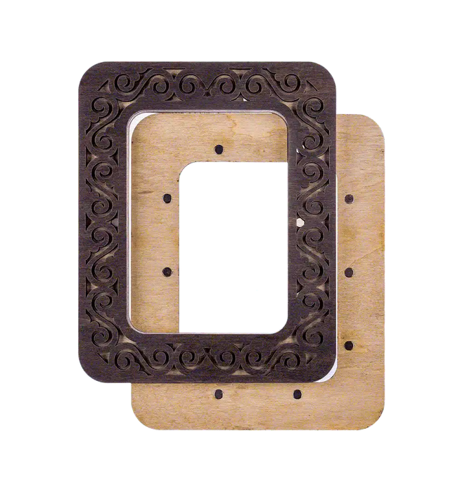 Magnetic Embroidery Hoop - Wooden Cross Stitch Hoop (6.5x9cm) Wonderland Crafts Hoops - HobbyJobby