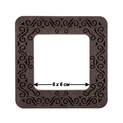 Magnetic Embroidery Hoop - Wooden Cross Stitch Hoop (6x6cm) Wonderland Crafts Hoops - HobbyJobby