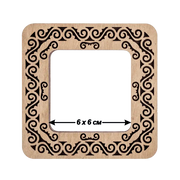Magnetic Embroidery Hoop - Wooden Cross Stitch Hoop (6x6cm) Wonderland Crafts Hoops - HobbyJobby