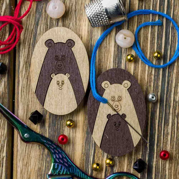 Magnetic Needle Holder - Wooden Needle Minder Wonderland Crafts Needle Minders - HobbyJobby