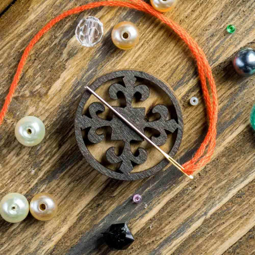 Magnetic Needle Holder - Wooden Needle Minder Wonderland Crafts Needle Minders - HobbyJobby