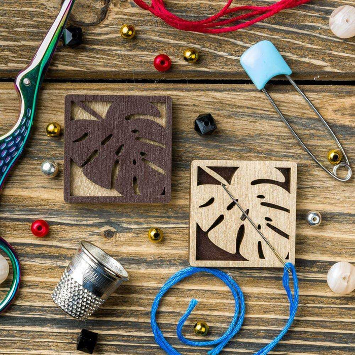 Magnetic Needle Holder - Wooden Needle Minder Wonderland Crafts Needle Minders - HobbyJobby