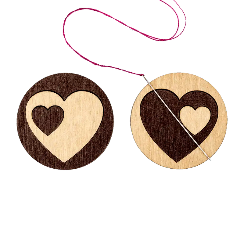 Magnetic Needle Holder - Wooden Needle Minder Wonderland Crafts Needle Minders - HobbyJobby
