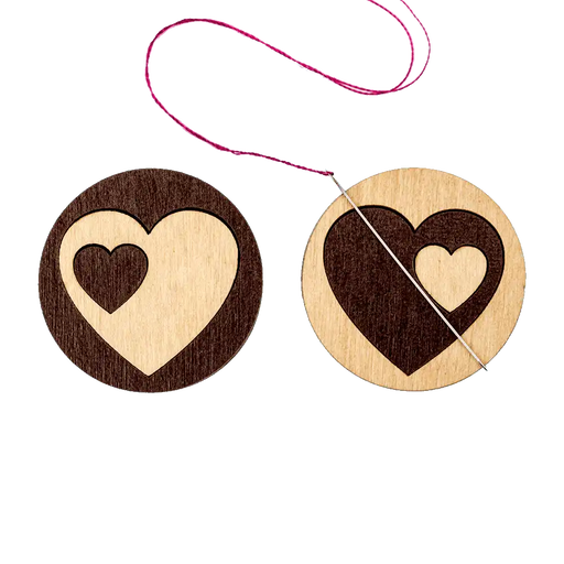 Magnetic Needle Holder - Wooden Needle Minder Wonderland Crafts Needle Minders - HobbyJobby