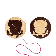 Magnetic Needle Holder - Wooden Needle Minder Wonderland Crafts Needle Minders - HobbyJobby