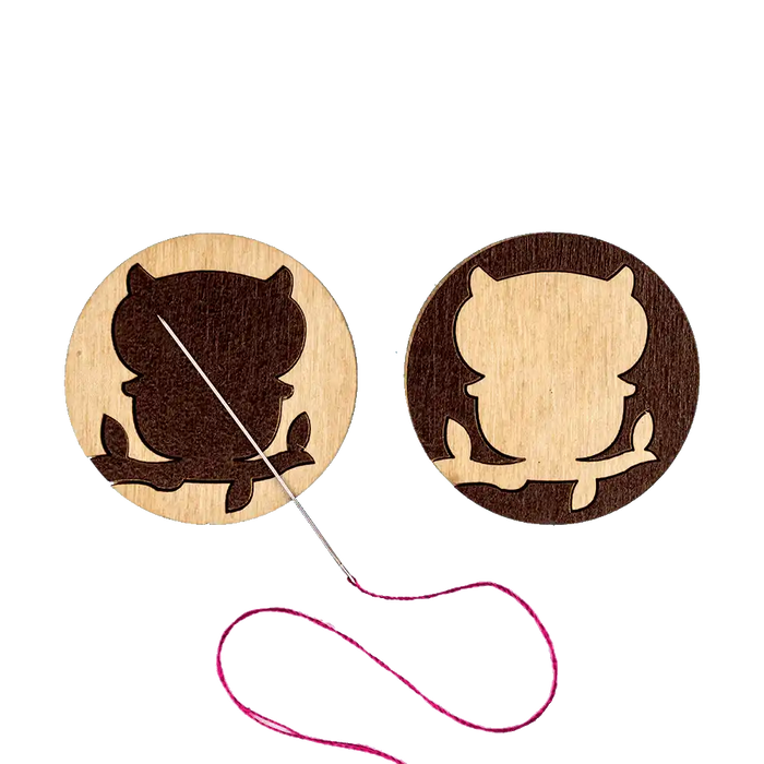 Magnetic Needle Holder - Wooden Needle Minder Wonderland Crafts Needle Minders - HobbyJobby