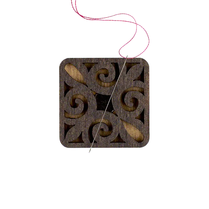 Magnetic Needle Holder - Wooden Needle Minder Wonderland Crafts Needle Minders - HobbyJobby