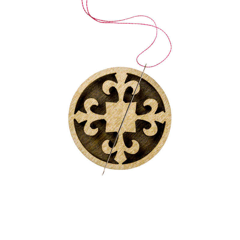 Magnetic Needle Holder - Wooden Needle Minder Wonderland Crafts Needle Minders - HobbyJobby