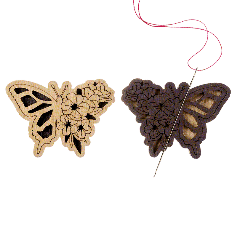 Magnetic Needle Holder - Wooden Needle Minder Wonderland Crafts Needle Minders - HobbyJobby