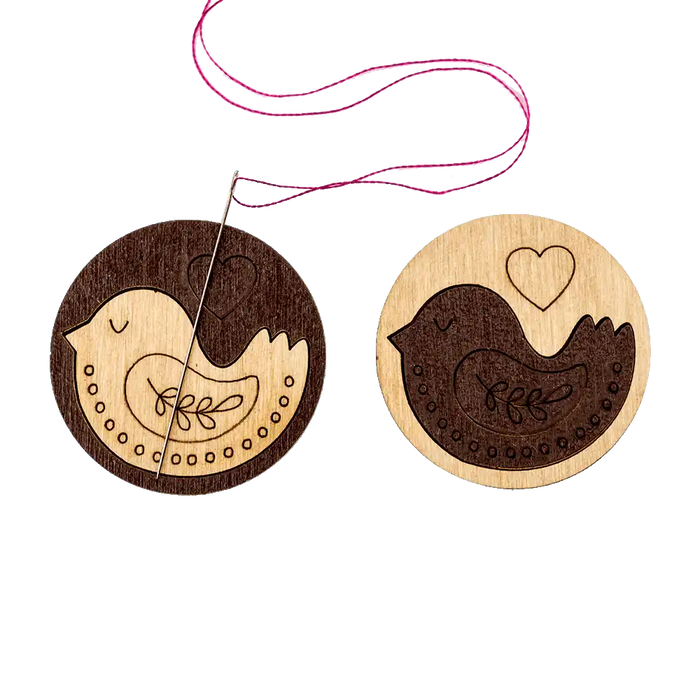 Magnetic Needle Holder - Wooden Needle Minder Wonderland Crafts Needle Minders - HobbyJobby