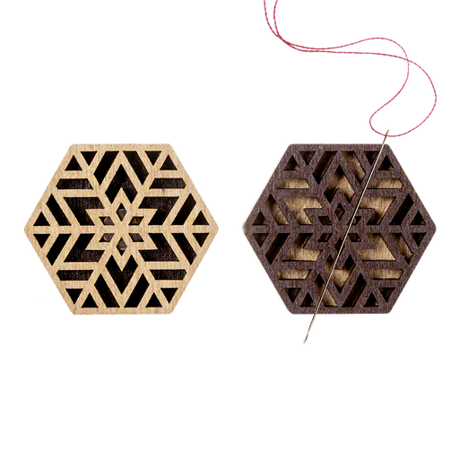 Magnetic Needle Holder - Wooden Needle Minder Wonderland Crafts Needle Minders - HobbyJobby